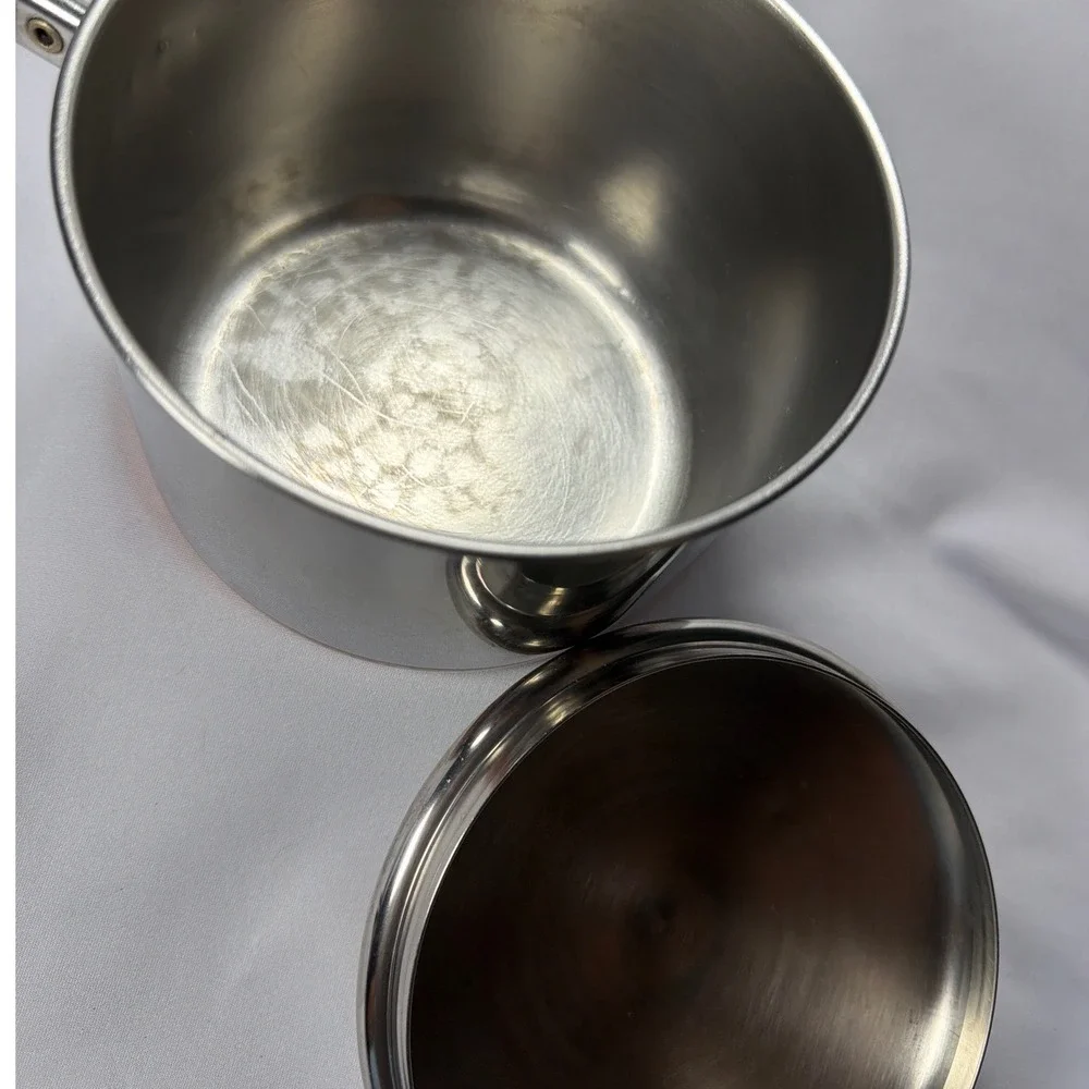 Revere Ware 1 1/2 Qt Saucepan Pot Unisex 1.5 Qt Silver Copper Bottom Vintage MCM